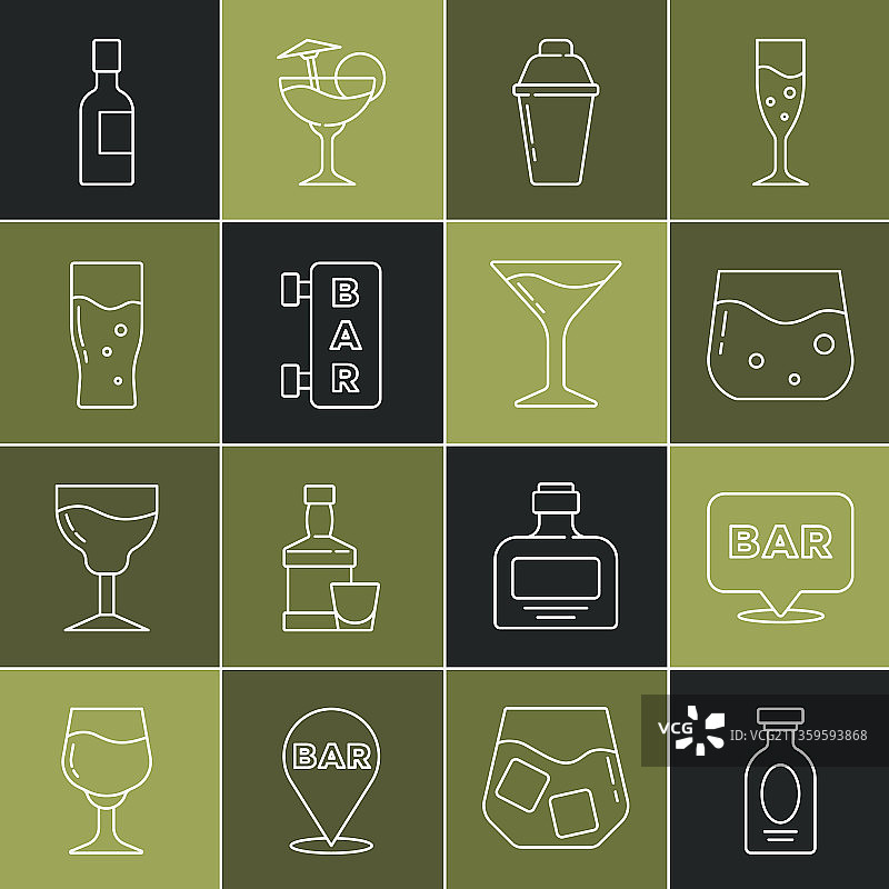 朗姆酒等酒精饮品图片素材