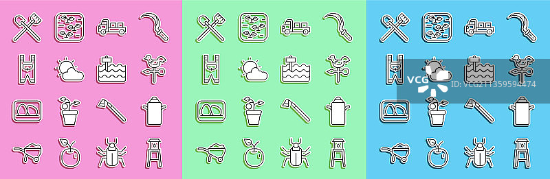 水塔牛奶罐线条图标图片素材