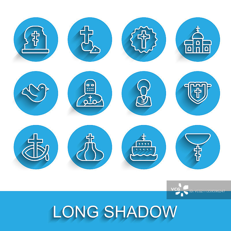 基督教鱼教堂塔墓图片素材