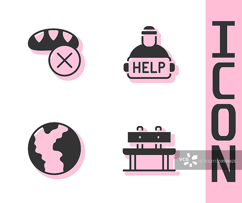 长椅捐赠食物应对全球经济危机图片素材