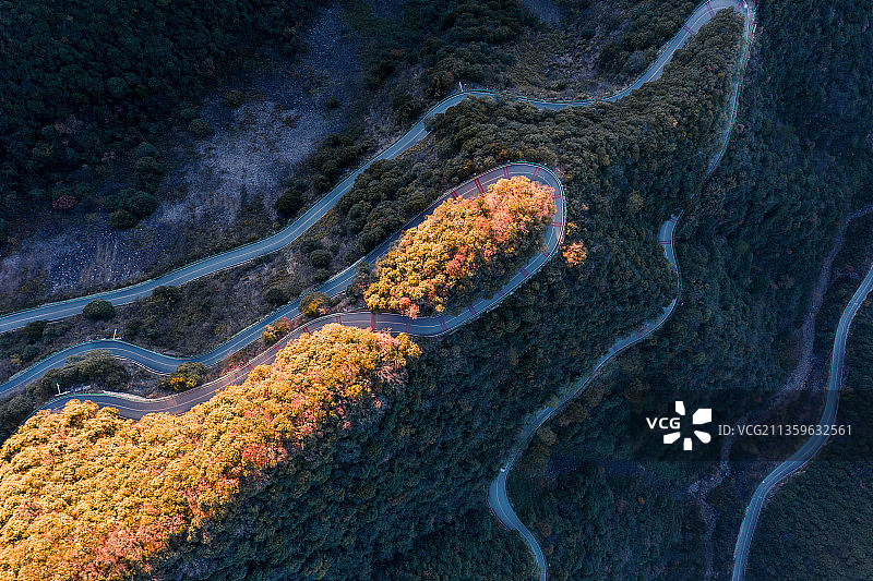 皖南川藏线航拍图片素材