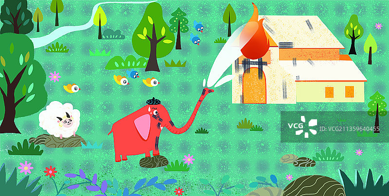 长鼻子小象图片素材