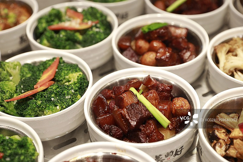 笼屉里的蒸菜图片素材