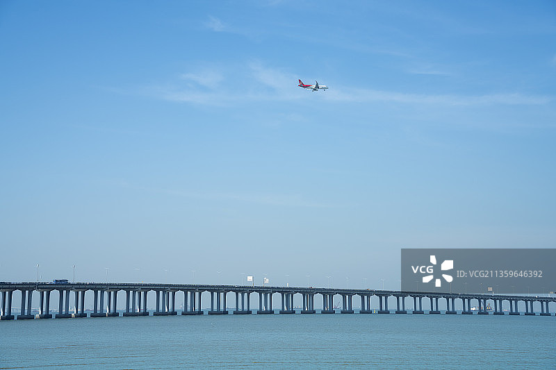 中国广东深圳前海沿江高速图片素材