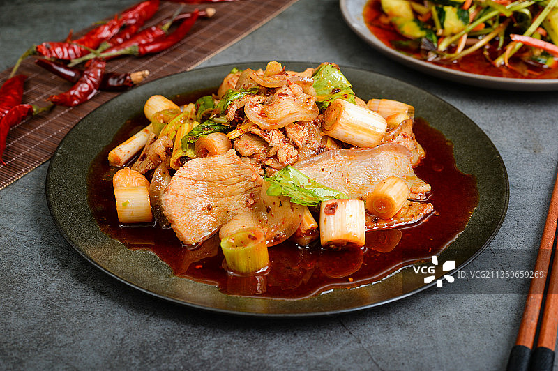 拌白肉图片素材