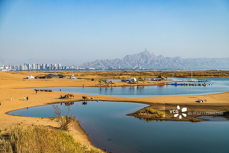 乌海黄河湿地景观区图片素材