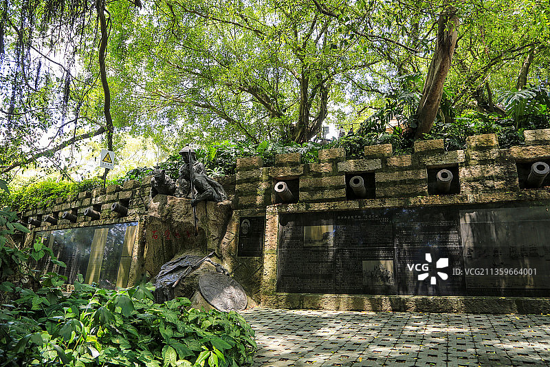 福建省厦门市胡里山炮台：石壁炮台图片素材