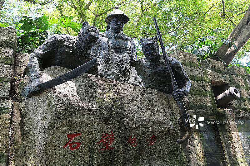 福建省厦门市胡里山炮台：石壁炮台图片素材