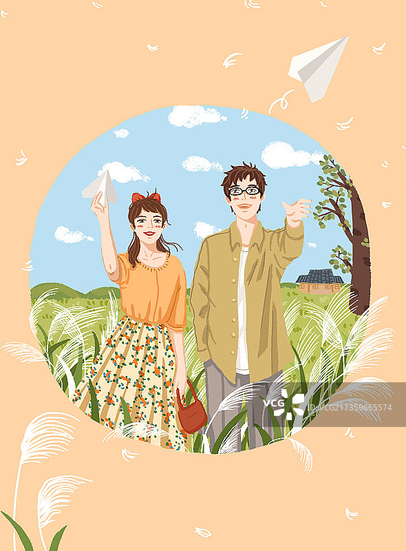 浪漫的情侣场景图片素材