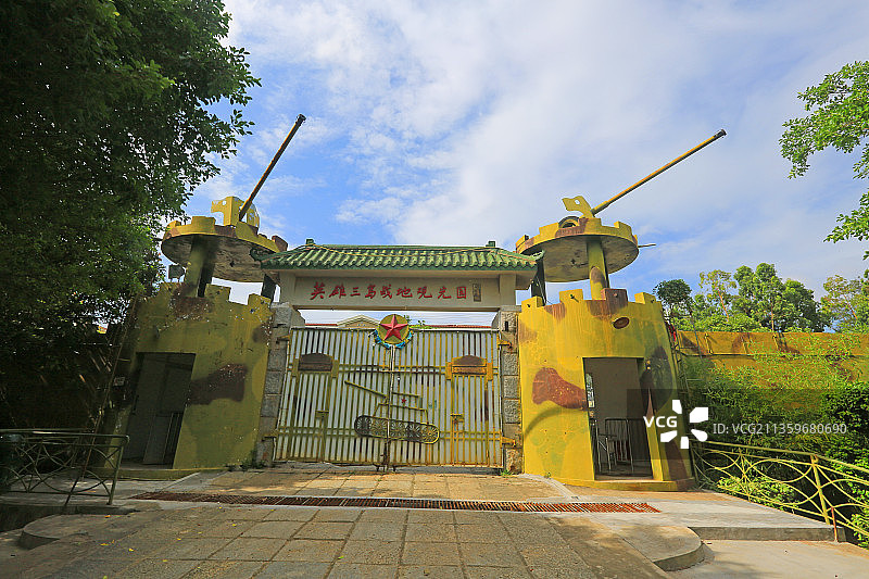 福建厦门大嶝岛英雄三岛战地观光园：大门图片素材