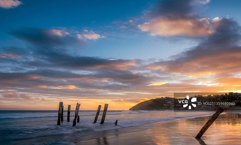 达尼丁海滩图片素材