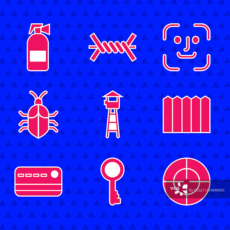 瞭望塔、旧钥匙、目标运动花园图片素材