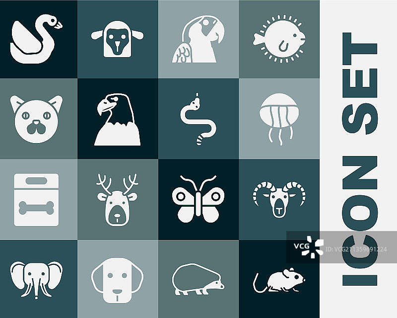 老鼠山羊水母金刚鹦鹉头像合集图片素材