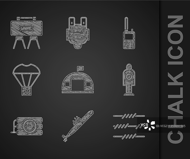 设置军事营房潜艇铁丝网图片素材