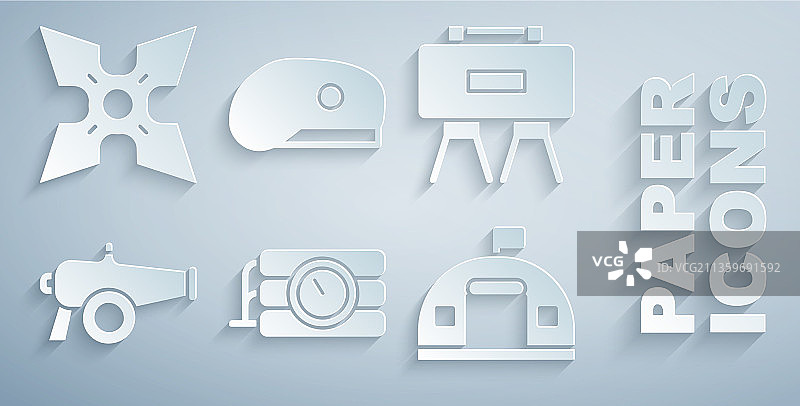 炸药、定时器时钟、军用地雷套装图片素材