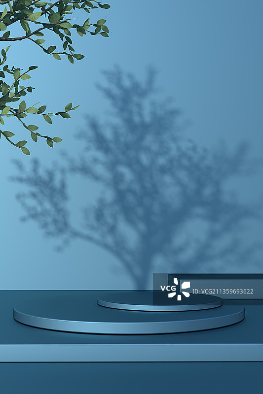 创意三维立体商业展台背景图片素材