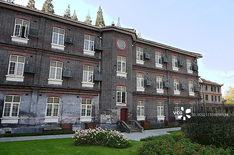 上海华东政法大学欧式历史建筑图片素材