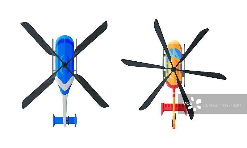 喷气发动机和螺旋桨飞机视图图片素材