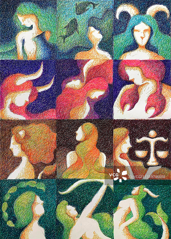 十二星座图片素材