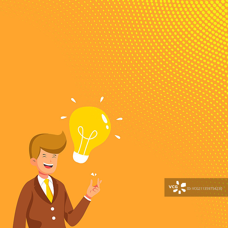 有新想法的站立绅士图片素材