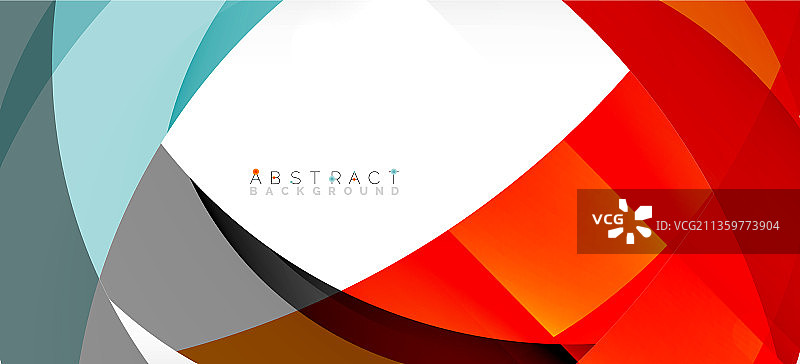 彩色圆形成最小的几何背景图片素材