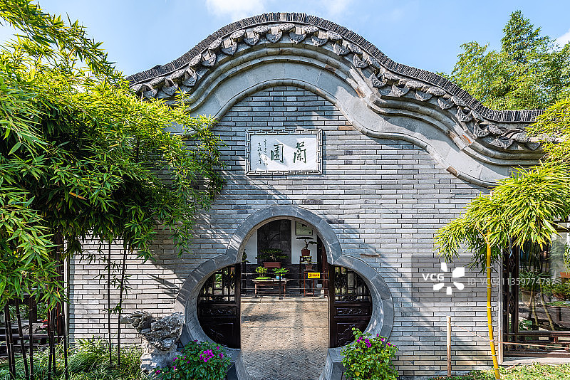 扬州个园的兰园图片素材