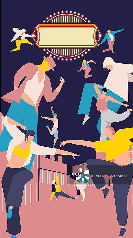 街舞海报2图片素材