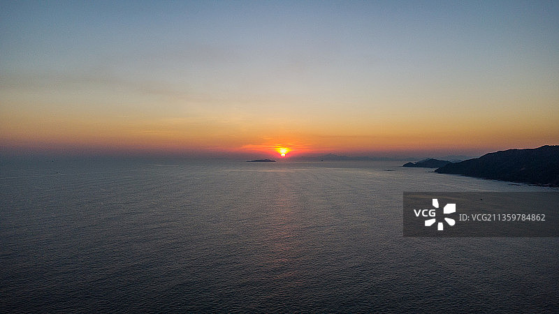 广东省汕尾市金町湾大海航拍图片图片素材