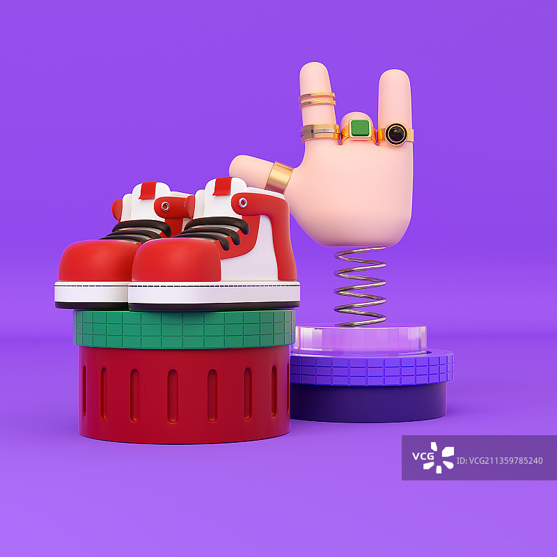 C4D图潮鞋图片素材