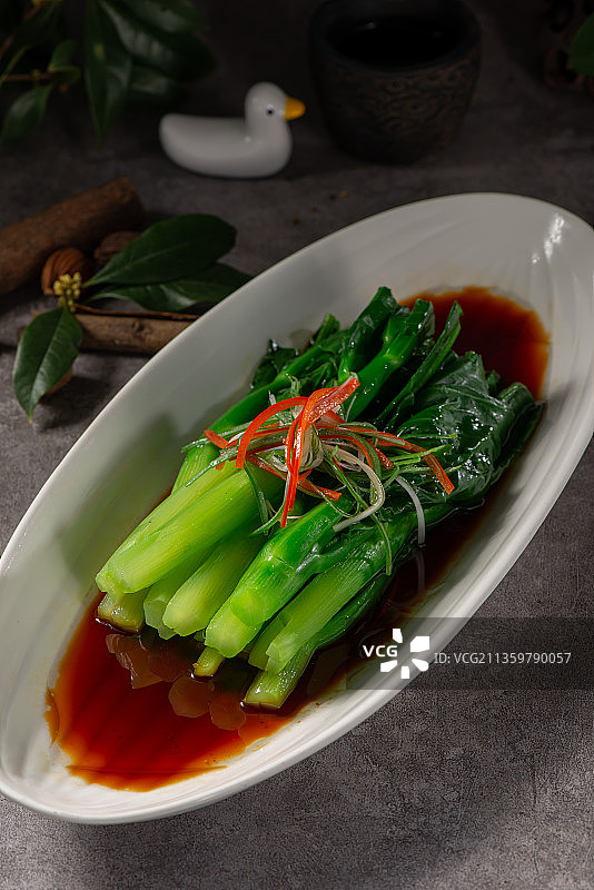 白灼广东芥兰图片素材