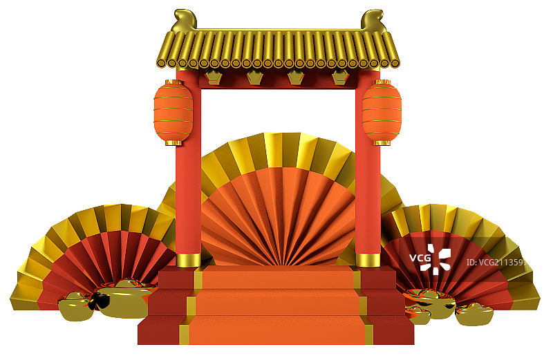 三维虎年生肖卡通形象图片素材