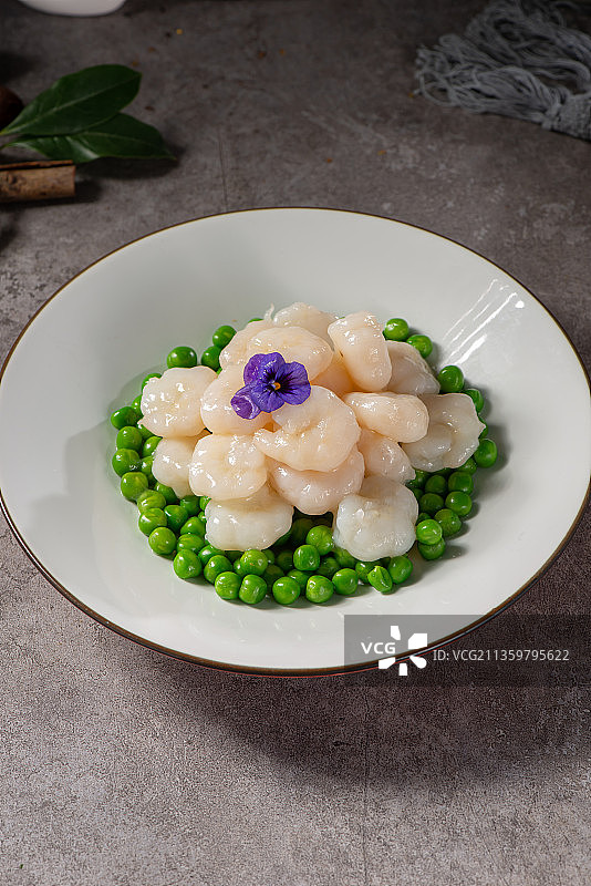 甜豆水晶虾仁图片素材