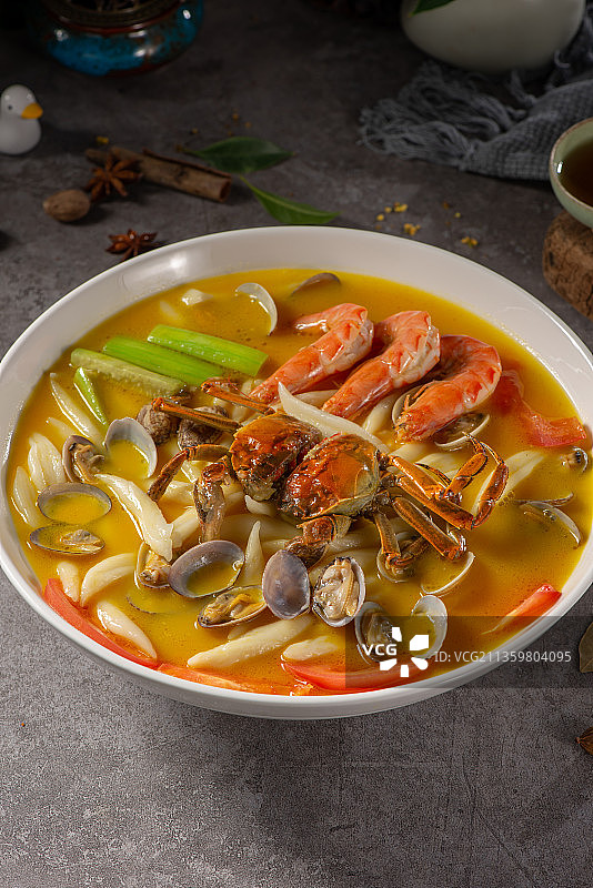 海鲜面疙瘩图片素材