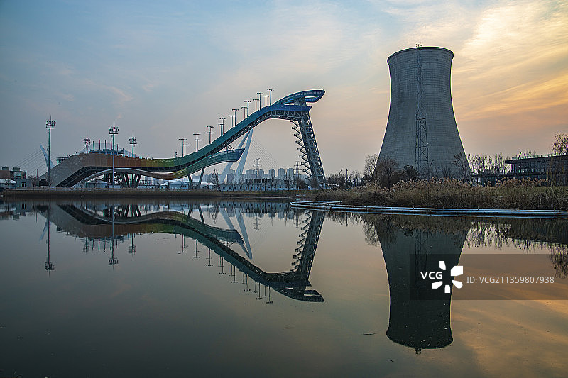 北京 首钢滑雪大跳台图片素材