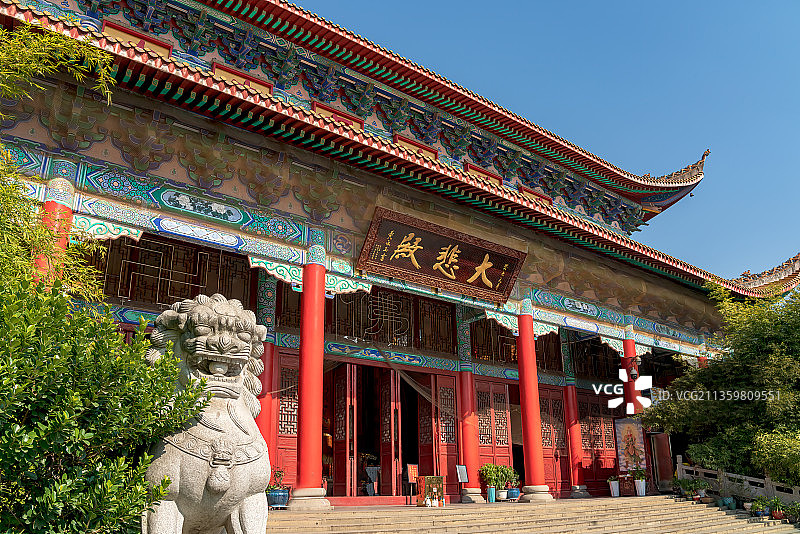 始建于一千多年前的长沙古开福寺图片素材