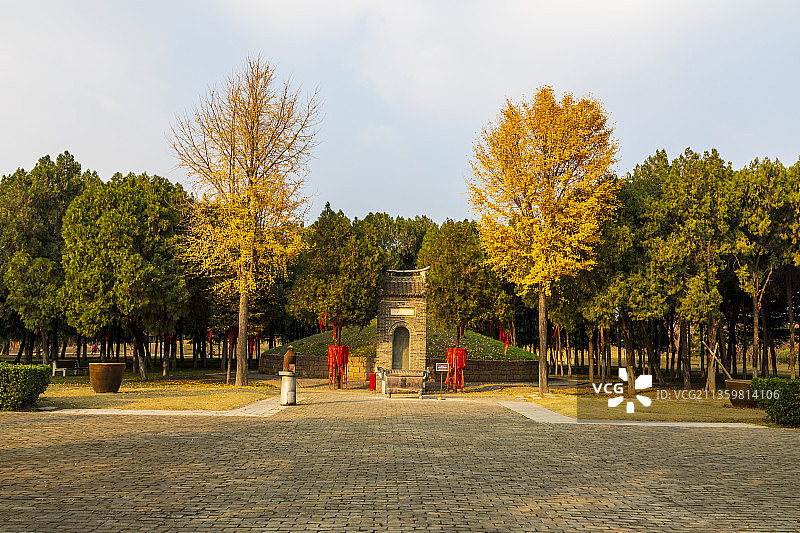 河南省漯河市许慎文化园—许慎墓图片素材