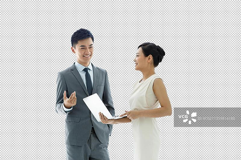 商务人士在交图片素材