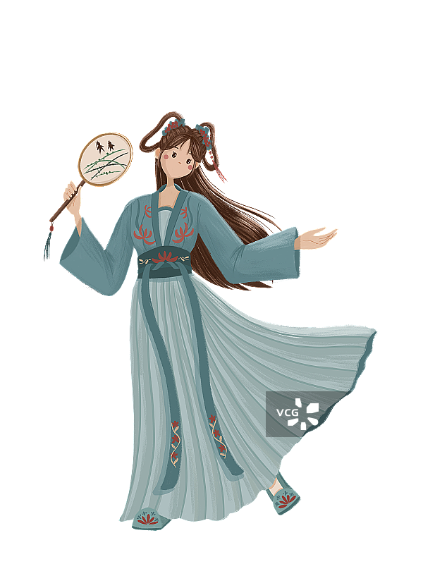 汉族少女免抠元素图片素材