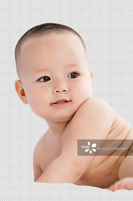 一个可爱的婴儿图片素材
