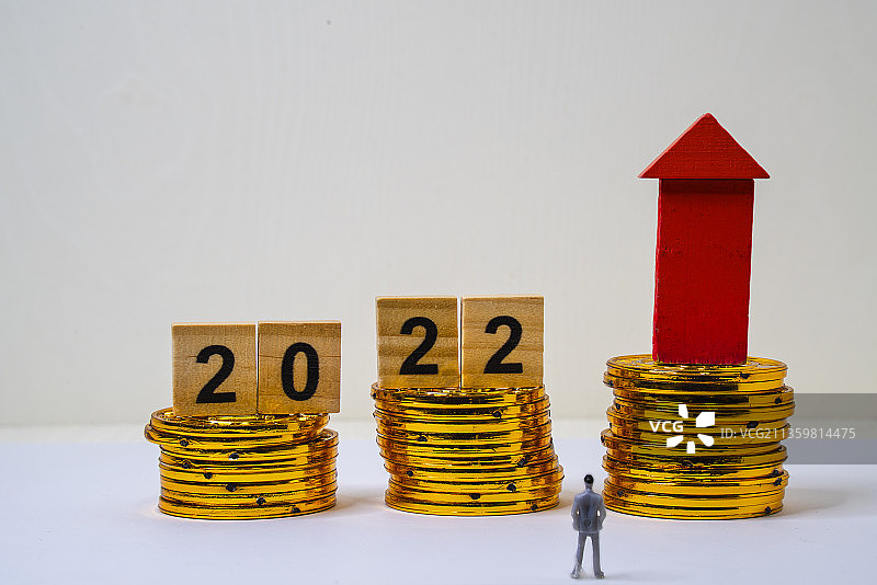 上升，2022，新年，增长，前进，金融，商务图片素材