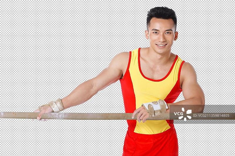 单杠运动员图片素材