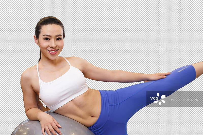 青年女人健身图片素材