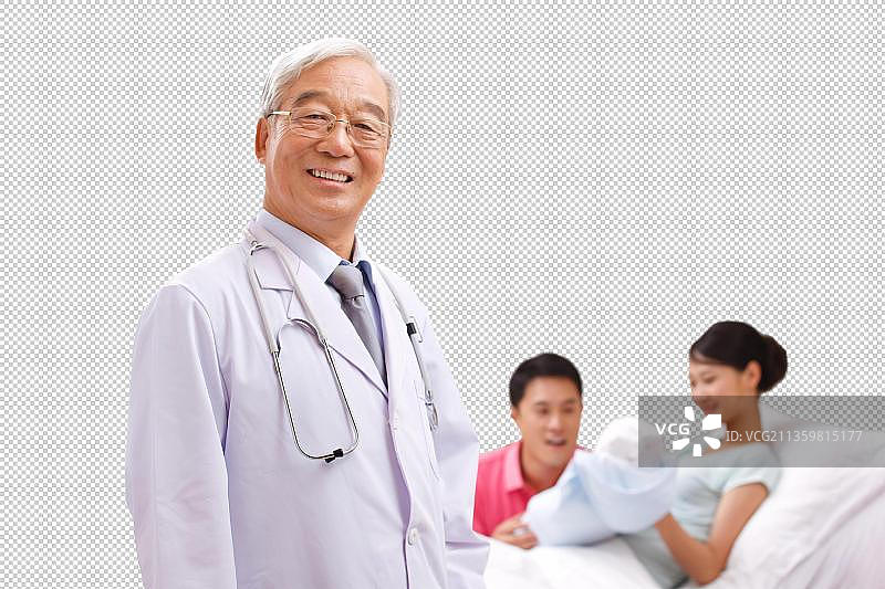 东方医生和病人图片素材