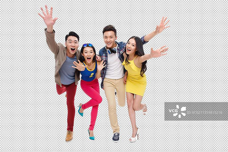 时尚的青年男女图片素材