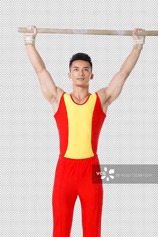 单杠运动员图片素材