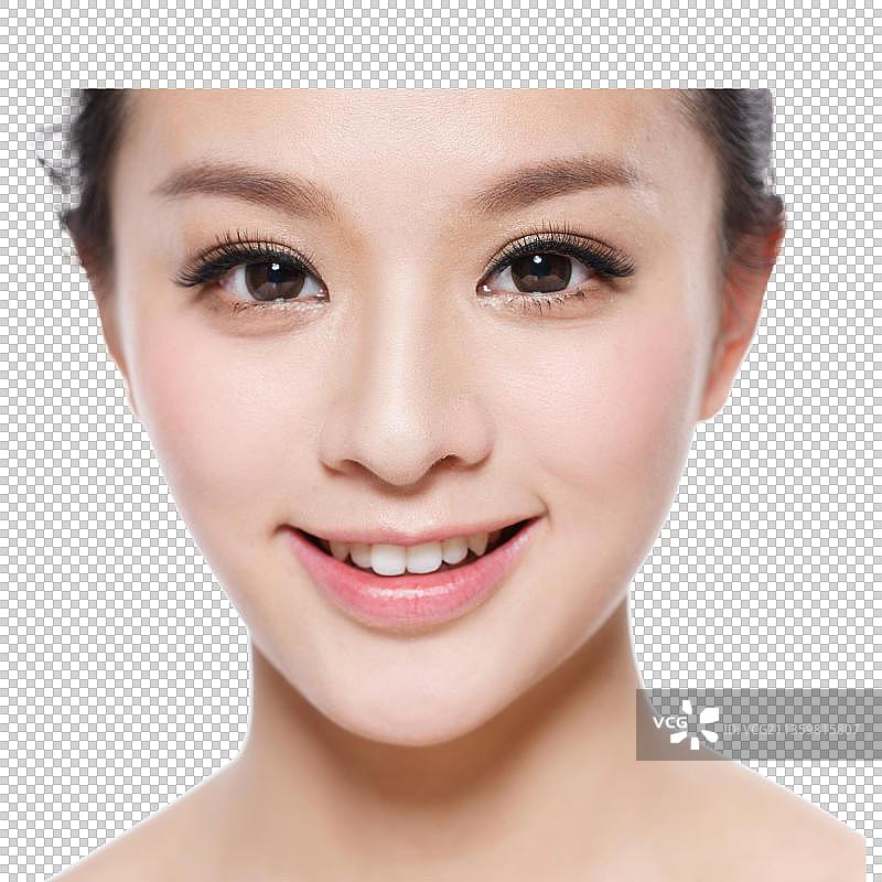 东方女人妆面图片素材