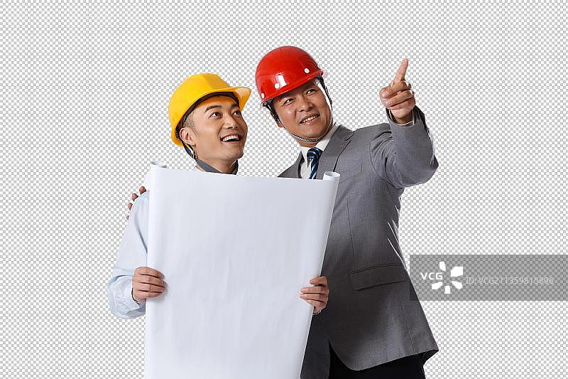 两个商务工程师图片素材