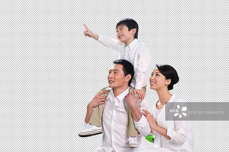 东方家庭郊游图片素材