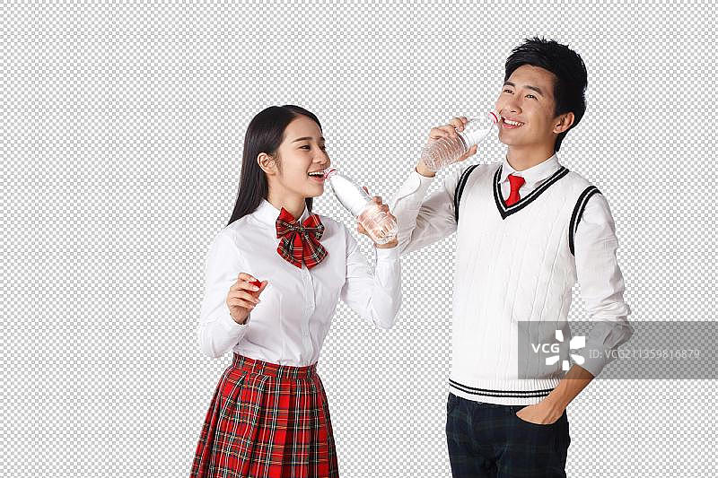 青春活力的青年学生图片素材