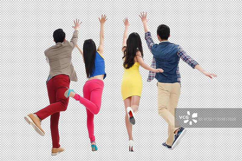 时尚的青年男女图片素材